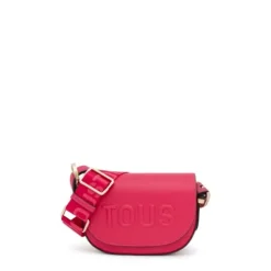 Fuchsia halfmoon mini Crossbody bag TOUS Brenda