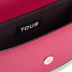 Fuchsia halfmoon mini Crossbody bag TOUS Brenda