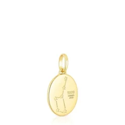 Gemini Pendant in silver vermeil with mother-of-pearl and topazes TOUS Horoscope