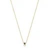 Glory Necklace in Silver Vermeil with Onyx and Pearl