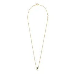 Glory Necklace in Silver Vermeil with Onyx and Pearl