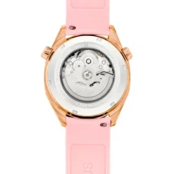 gmt automatic Watch with pink silicone strap, rose-colored IPRG steel case and mother-of-pearl face TOUS Now