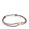 Gold and brown cord Bear bracelet TOUS Balloon