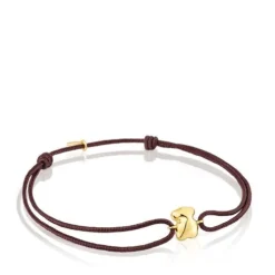 Gold and brown cord Bear bracelet TOUS Balloon