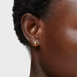 Gold and chalcedony flower Single earring TOUS Balloon