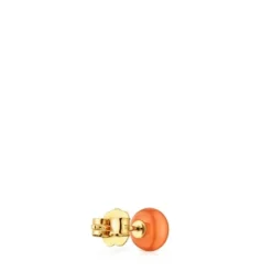 Gold and chalcedony heart Single earring TOUS Balloon