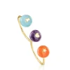 Gold and gemstones double Open ring TOUS Balloon