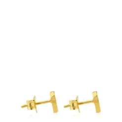 Gold and Mother-of-pearl XXS heart Earrings