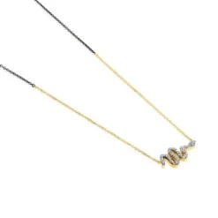 Gold and Silver Gem Power Necklace with Diamonds