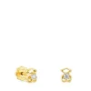 Gold Baby TOUS earrings with diamonds