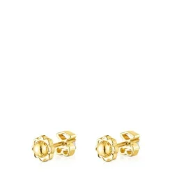 Gold Baby TOUS earrings with diamonds