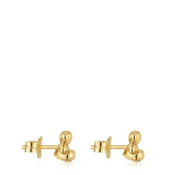 Gold bear Earrings Bold Bear
