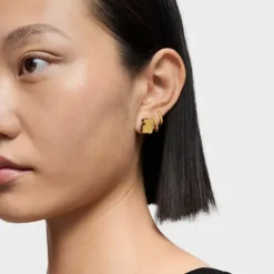 Gold bear Earrings with onyx TOUS 1950