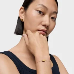 Gold bear motif Bracelet with lapis lazuli TOUS 1950