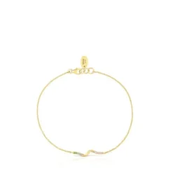Gold Bracelet with gemstones TOUS St. Tropez