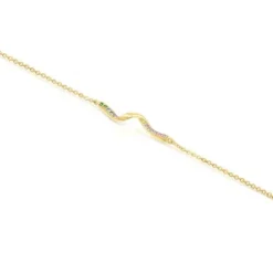 Gold Bracelet with gemstones TOUS St. Tropez
