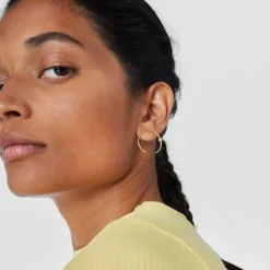 Gold Circle earrings Sylvan