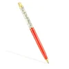 Gold colored IP steel TOUS Kaos Ballpoint pen lacquered in red