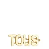 Gold colored IPG steel Clip Logo
