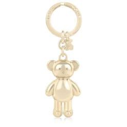 Gold colored Teddy Bear bear Key ring