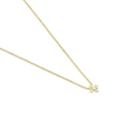 Gold Cross necklace with 0.08ct of diamonds Les Classiques