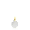Gold Devocion Maria Pendant with Mother-of-Pearl