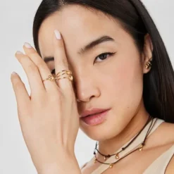 Gold Flower ring TOUS Balloon