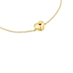 Gold heart Chain bracelet My Other Half