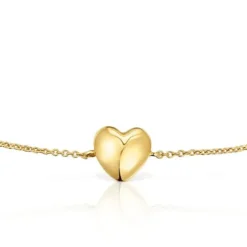 Gold heart Chain bracelet My Other Half