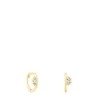 Gold Hoop earrings with diamonds Les Classiques