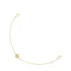 Gold Iris Motif Bracelet with diamonds