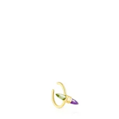 Gold Lure Earcuff with gemstones