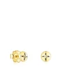 Gold Magic Nature Earrings with diamonds