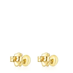Gold Magic Nature Earrings with diamonds