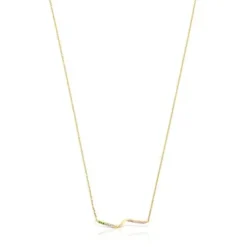 Gold Necklace with gemstones TOUS St. Tropez