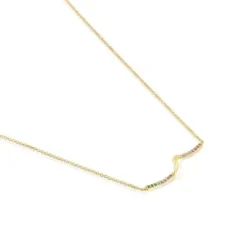 Gold Necklace with gemstones TOUS St. Tropez