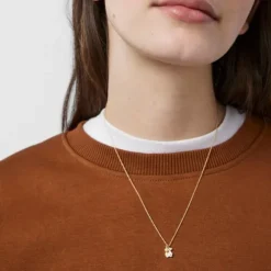 Gold Oceaan Necklace with pearl