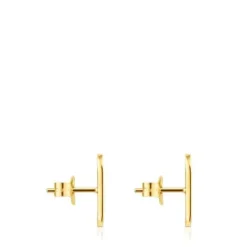 Gold Oursin Earrings