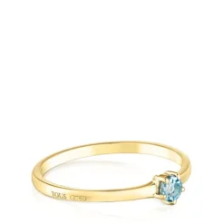 Gold Ring with topaz Cool Joy