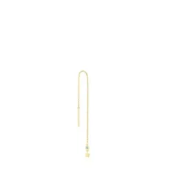 Gold Single earring with star motif and topaz Cool Joy