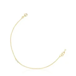 Gold Strip bracelet with diamonds Les Classiques