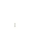 Gold strip Ear piercing with diamonds Les Classiques