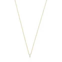 Gold Strip necklace with diamonds Les Classiques