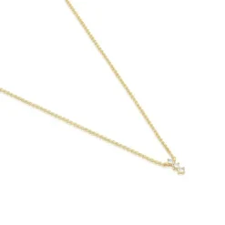 Gold Strip necklace with diamonds Les Classiques
