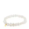 Gold Sweet Dolls Bracelet with baroque pearls and Bear motif