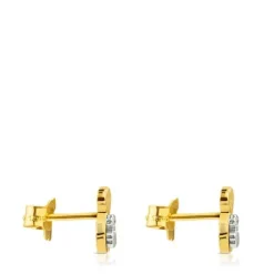 Gold Sweet Dolls Earrings with Diamonds