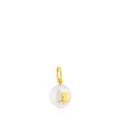 Gold Sweet Dolls Pendant with pearl