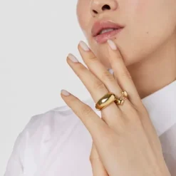 Gold Teardrop ring TOUS Balloon