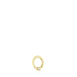 Gold TOUS Basics Ear piercing with diamond