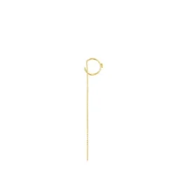 Gold TOUS Cool Joy bear charm Earring with chain